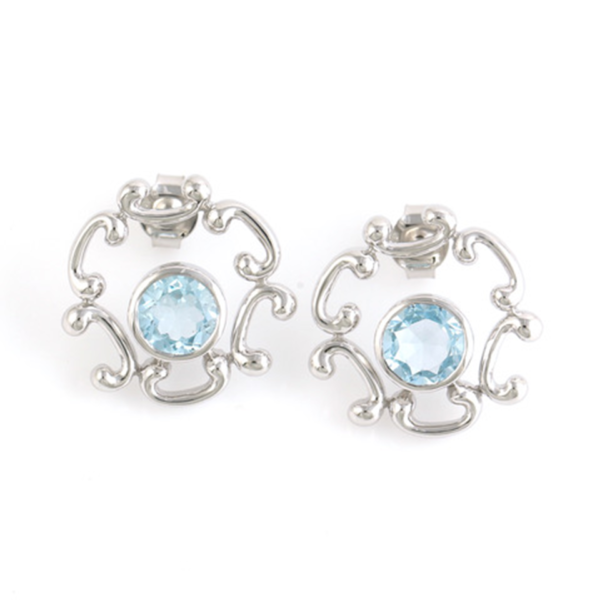 Blue Topaz Earrings Unity