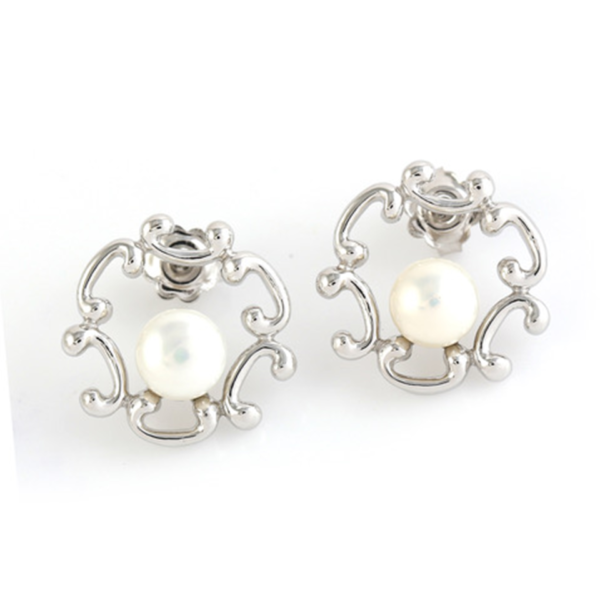 Small Pearl Unity Earrings