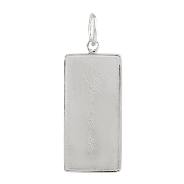 Rectangular Cross Silver Pendant - Image 2